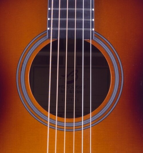 open zoom image for Breedlove Atlas Revival OM/SMe Top Burst Acoustic-Electric Guitar, with Case, Soundhole