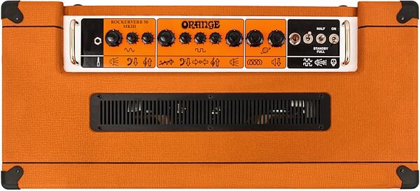 open zoom image for Orange Rockerverb 50 MkIII Neo Guitar Combo Amplifier (50 Watts, 2x12"), Orange, Action Position Back