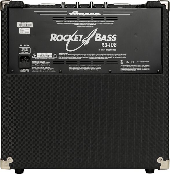 open zoom image for Ampeg RB-108 Rocket Bass Combo Amp (30 Watts, 1x8"), New, Action Position Back