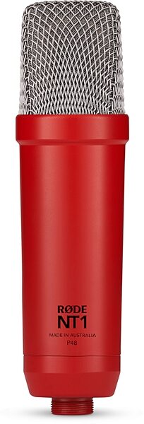 open zoom image for Rode NT1 Signature Series Studio Condenser Microphone, Red, Mic Rear