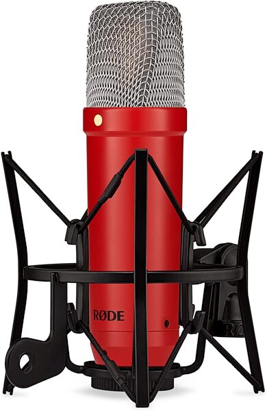 open zoom image for Rode NT1 Signature Series Studio Condenser Microphone, Red, With Shock Mount Angle