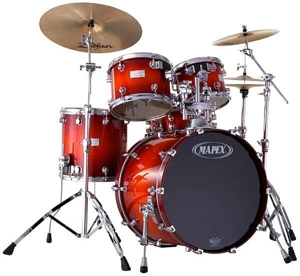 open zoom image for Mapex SW529S Saturn SRO Drum Shell Kit, 5-Piece, Transparent Cherry Burst