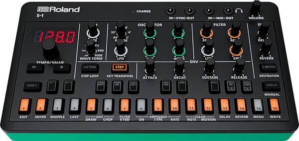 open zoom image for Roland AIRA Compact S-1 Tweak Desktop Polyphonic Synthesizer, New, Action Position Front