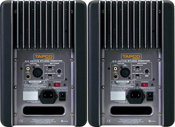 open zoom image for Tapco by Mackie S5 Active Monitors (5 in.), Rear