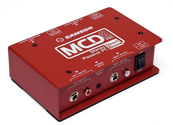 open zoom image for Samson MCD2 Pro Stereo Passive PC Direct Box, New, Main