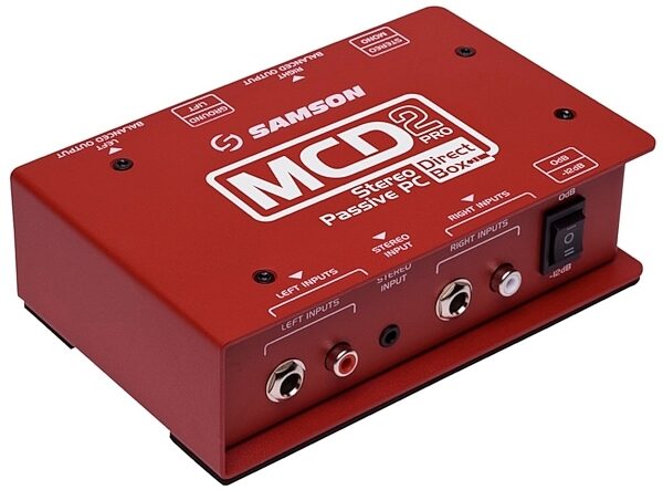 open zoom image for Samson MCD2 Pro Stereo Passive PC Direct Box, New, Main