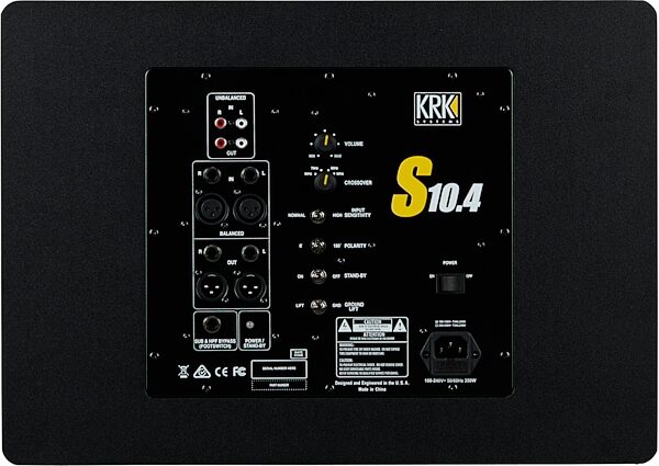 open zoom image for KRK S10.4 Powered Studio Subwoofer (160 Watts), 10 inch, Detail Side