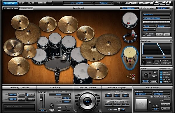 open zoom image for Toontrack Superior Drummer Software (Mac and Windows), Screenshot 1
