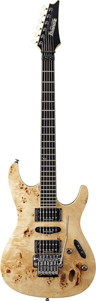 open zoom image for Ibanez S2170FW Prestige Burl Poplar Electric Guitar (with Case), Natural