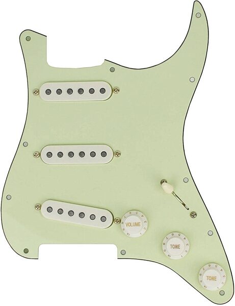 open zoom image for Mojotone 58 Quiet Coil Strat Prewired Pickguard, Open Box (Like New), Action Position Back
