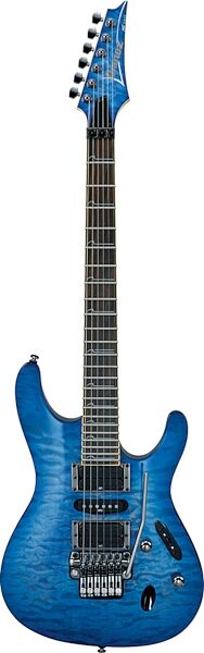 open zoom image for Ibanez S570DXQM Electric Guitar, Bright Blue Burst
