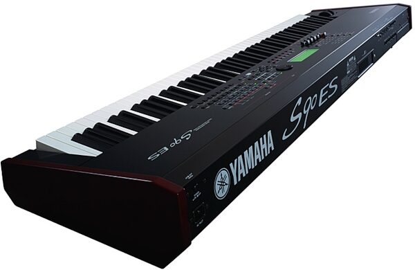 open zoom image for Yamaha S90ES 88-Key Weighted Action Synthesizer, Rear Angle