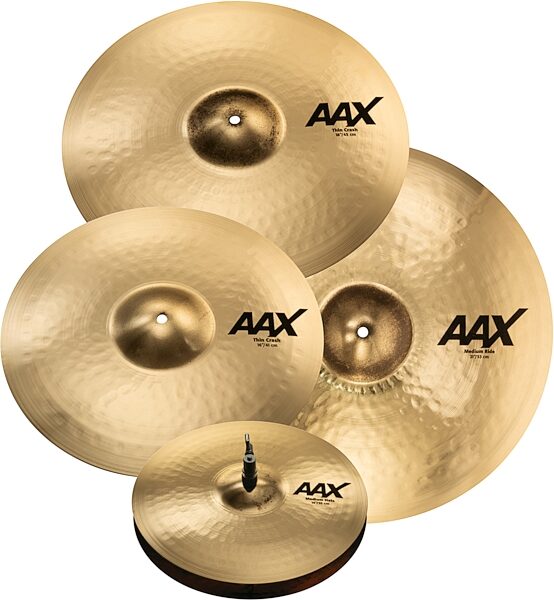 open zoom image for Sabian AAX Promotional Set Cymbal Pack, Natural Finish, Action Position Back