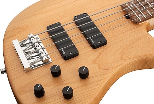 open zoom image for Sadowsky MetroLine 24-fret Modern Bass, 4-String (with Gig Bag), Satin Natural, Open Box (Very Good), Action Position Back
