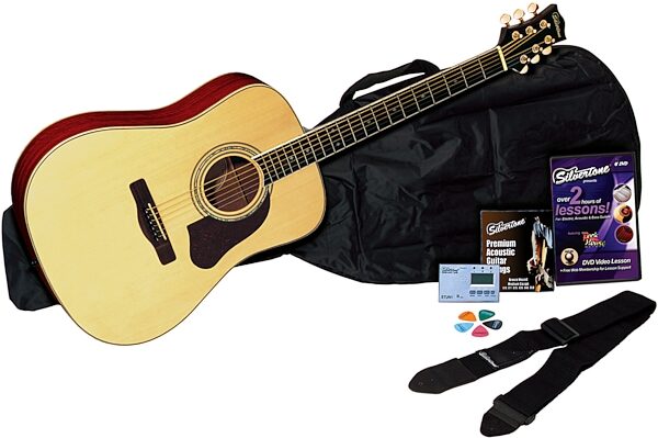 open zoom image for Silvertone SD50 Acoustic Guitar Package, Natural