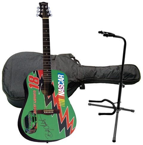 open zoom image for Silvertone NASCAR Acoustic Guitar Package, Bobby Labonte