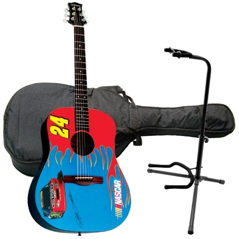 open zoom image for Silvertone NASCAR Acoustic Guitar Package, Jeff Gordon