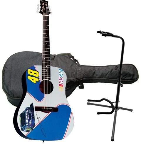 open zoom image for Silvertone NASCAR Acoustic Guitar Package, Jimmy Johnson