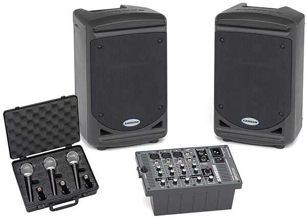 open zoom image for Samson XP150 Expedition Portable PA System, samson-xp150-pack--