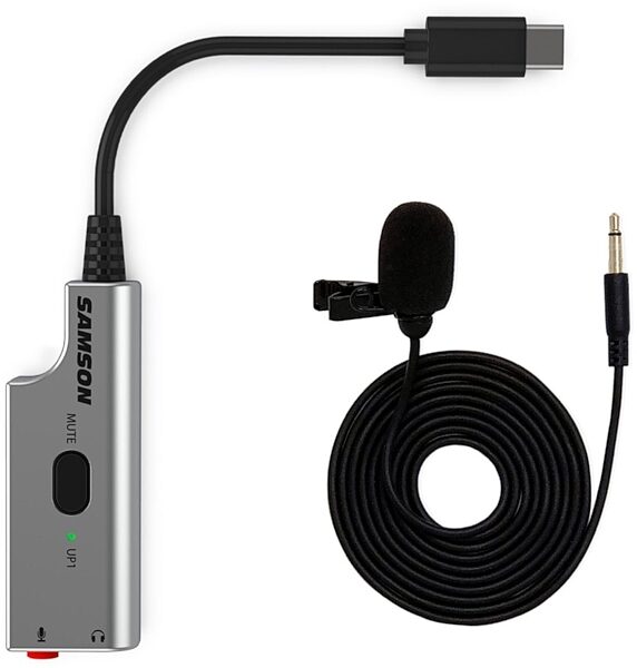 open zoom image for Samson LMU1 USB Broadcast Lavalier Microphone Bundle, New, view