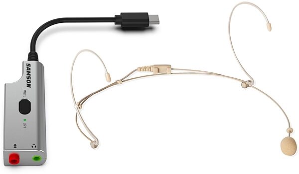 open zoom image for Samson DEU1 Broadcast Headset Microphone Bundle, New, Action Position Back