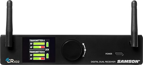open zoom image for Samson Concert XD2 Two-Channel Digital Vocal Wireless Microphone System, New, Action Position Back