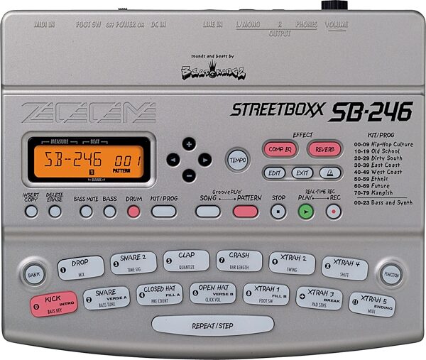 open zoom image for Zoom SB246 Street Boxx Drum Machine, Main