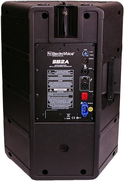 open zoom image for ElectroVoice SB2A Powered Subwoofer, Back Panel