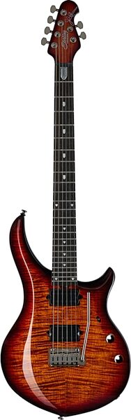 open zoom image for Sterling by Music Man MAJ200XFM Majesty Electric Guitar, Blood Orange Burst, Ebony Fretboard, Open Box (Very Good), Action Position Front
