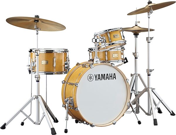 open zoom image for Yamaha Stage Custom Hip Drum Shell Kit, 4-Piece, Natural Wood, Action Position Back