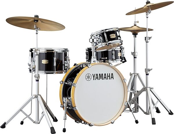 open zoom image for Yamaha Stage Custom Hip Drum Shell Kit, 4-Piece, Raven Black, Action Position Back