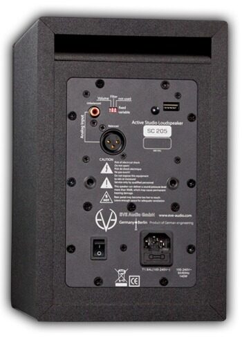 open zoom image for Eve Audio SC205 Active Studio Monitor, 2-Way, Rear
