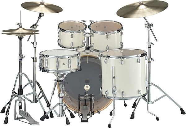 open zoom image for Yamaha SBP2F50 Stage Custom Drum Shell Kit, 5-Piece, Classic White, Action Position Back