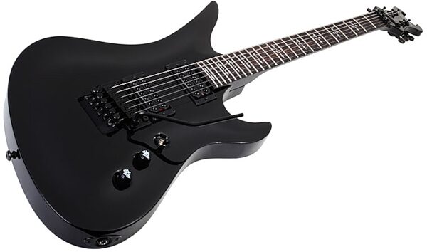 open zoom image for Schecter Synyster Deluxe Electric Guitar, Gloss Black Closeup