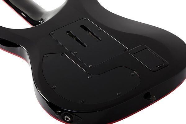 open zoom image for Schecter Sullivan King Banshee FR-S Electric Guitar, Obsidian Blood Black, Action Position Back