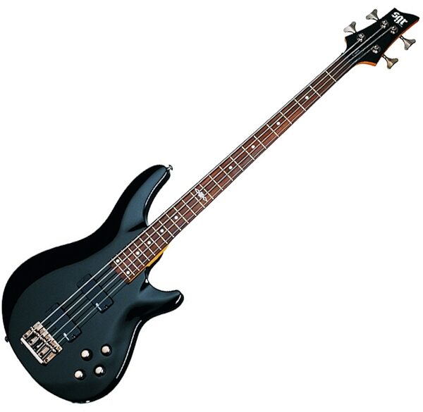 open zoom image for SGR by Schecter C4 Electric Bass with Gig Bag, Gloss Black