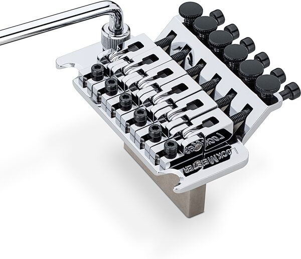 open zoom image for Schaller LockMeister 6 Locking Tremolo, Chrome, Action Position Back