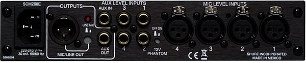 open zoom image for Shure SCM268 4-Channel Microphone Mixer, New, Bcak