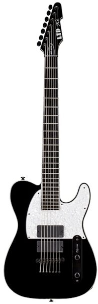 open zoom image for ESP LTD SCT-607B Stephen Carpenter Baritone Electric Guitar, 7-String (with Case), Black