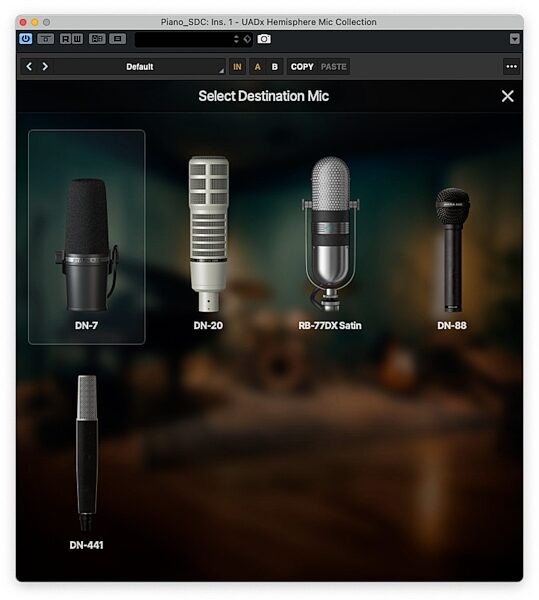 open zoom image for Universal Audio SD-1 Standard Dynamic Microphone with Hemisphere Mic Modeling Plug-in, New, Hemisphere
