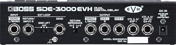 open zoom image for Boss SDE-3000EVH Dual Digital Delay Pedal, New, Action Position Back