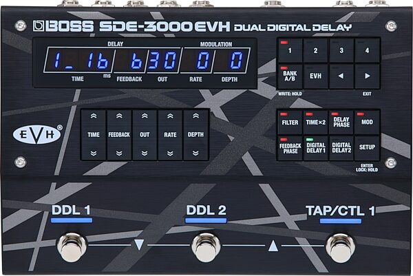 open zoom image for Boss SDE-3000EVH Dual Digital Delay Pedal, New, Action Position Back