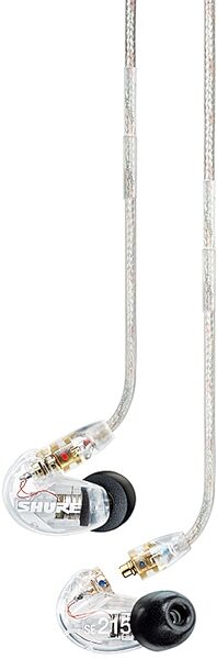 open zoom image for Shure SE215 Pro Sound Isolating Earphones, Clear, SE215-CL, Straight Hanging Detached