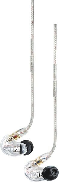 open zoom image for Shure SE215 Pro Sound Isolating Earphones, Clear, SE215-CL, Straight Hanging