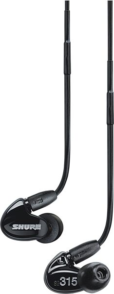 open zoom image for Shure SE315 Sound Isolating Earphones, Black