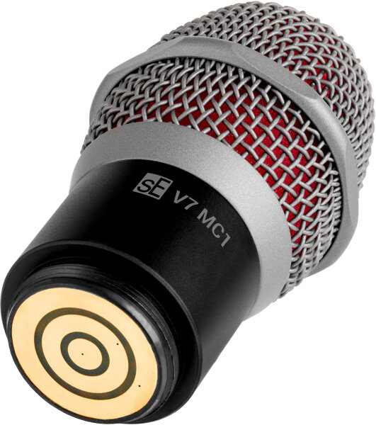 open zoom image for sE Electronics V7 MC1 Microphone Capsule for Shure Wireless Handheld Transmitters, Black and Red, for Shure Wireless Systems, Action Position Back