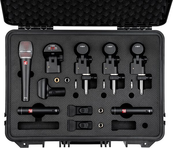 open zoom image for sE Electronics V Pack Arena Drum Microphone Pack, New, Action Position Front