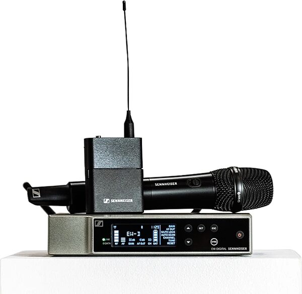 open zoom image for Sennheiser EW-D ME 2/835-S Combo Set Wireless Microphone System, Band Q1-6 (470.2 - 526 MHz), Action Position Back