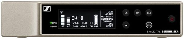 open zoom image for Sennheiser EW-D ME 2/835-S Combo Set Wireless Microphone System, Band Q1-6 (470.2 - 526 MHz), Action Position Back