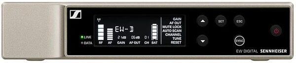 open zoom image for Sennheiser EW-D ME-3 Headmic Set Wireless Microphone System, Band Q1-6 (470.2 - 526 MHz), Action Position Back